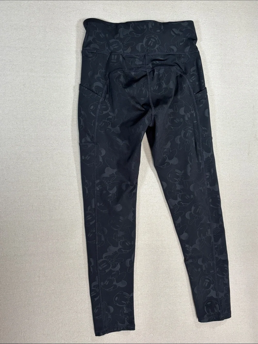 GAP Disney Black Mickey Mouse Leggings with Side Pockets